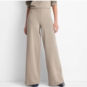 Women's High Rise Wide Leg Knit Pants - Future Collective Brown XL